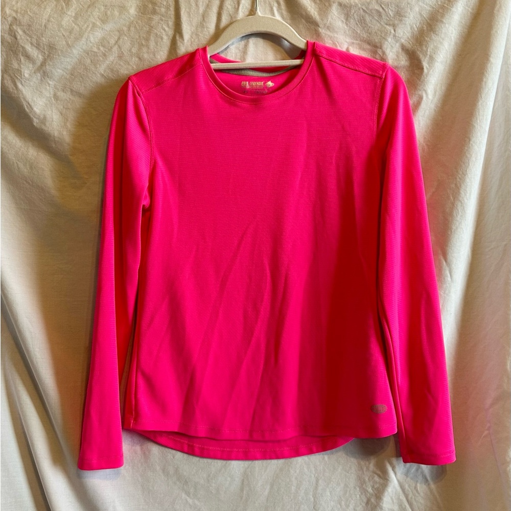 Reel Legends Bright Pink Long Sleeve Top